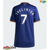 Camiseta Newcastle United Joelinton #7 Tercera Equipación para mujer 2025-26 manga corta